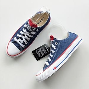 white converse with love heart